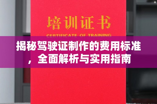 延川揭秘驾驶证制作的费用标准，全面解析与实用指南